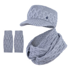 کلاه و شال گردن و ساق دست بافتنی سام مدل نقابدار کد 520