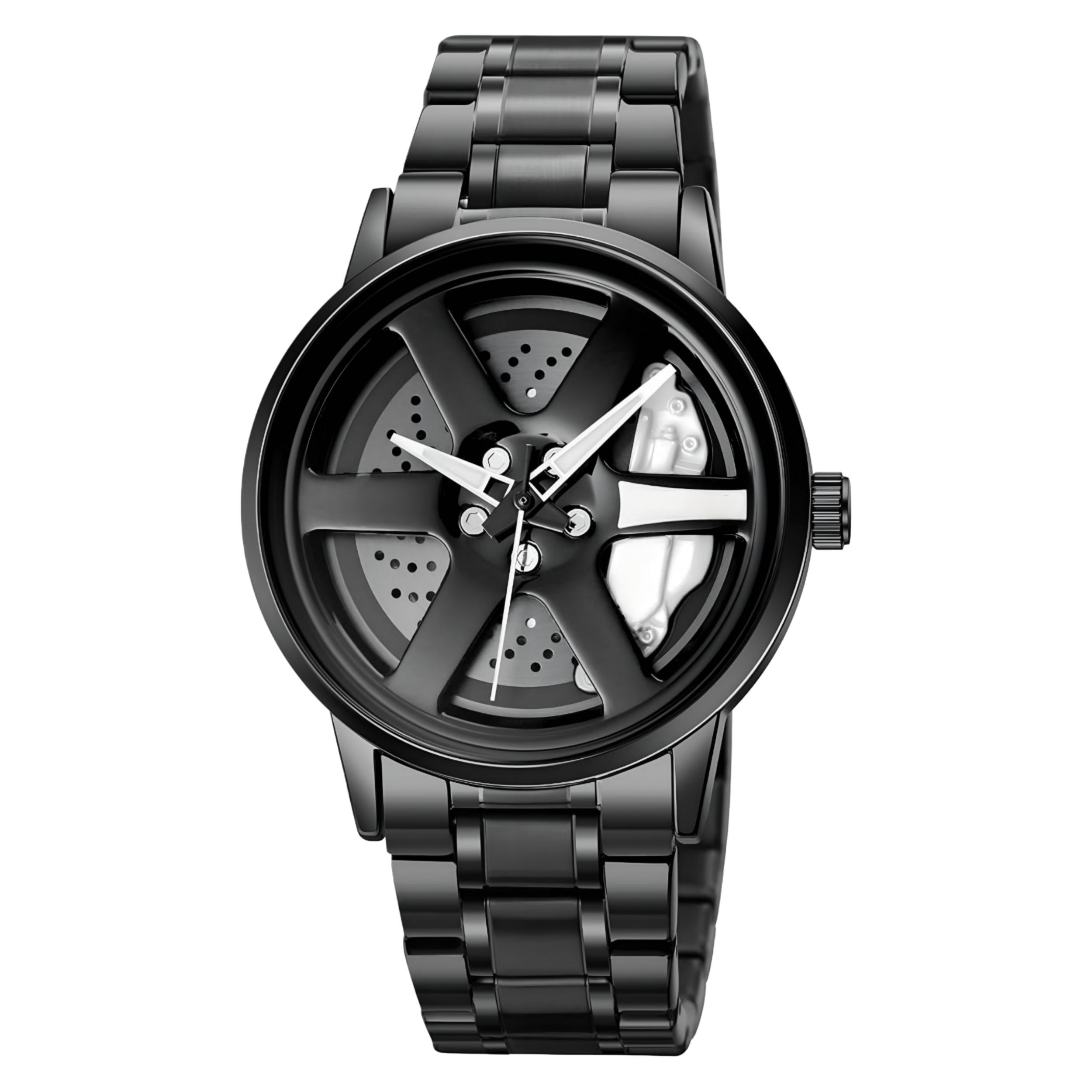 ساعت مچی عقربه‌ای کوارتز مردانه مدل اسپرت صفحه رینگ چرخان کد A