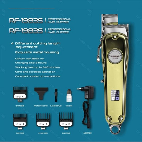 ماشین اصلاح موی سر و صورت دینگ لینگ مدل RF-1983s