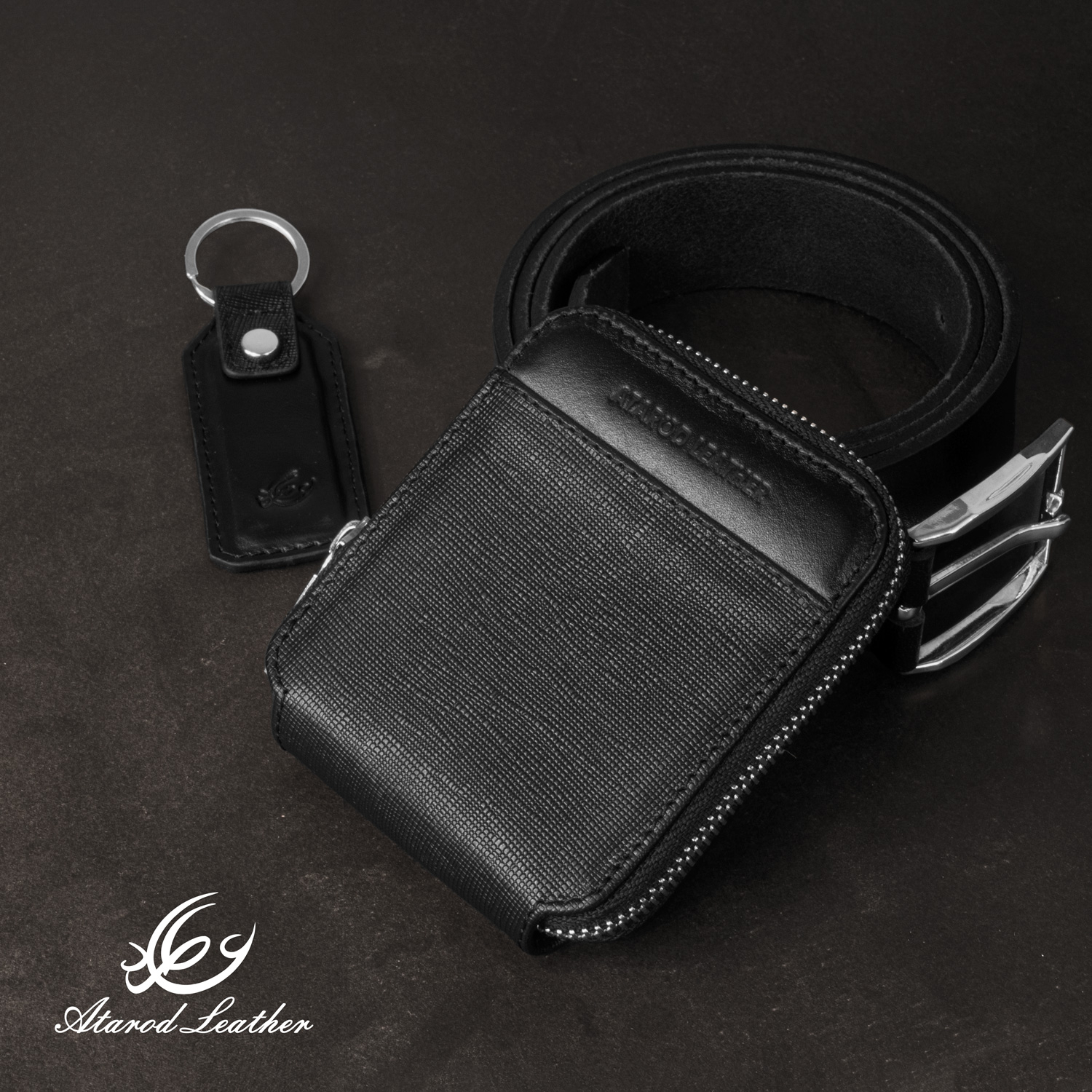 ست هدیه چرم عطارد مدل چرم طبیعی کد A71