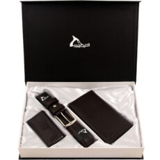 ست هدیه مردانه چرم بارز مدل DS18.nw