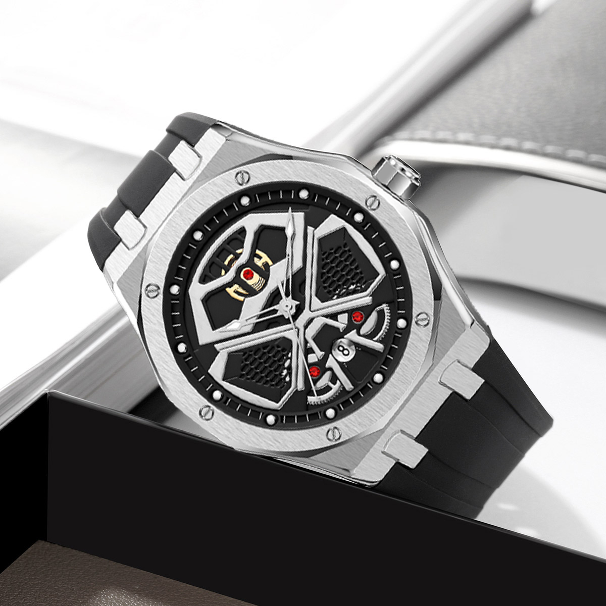 ساعت مچی عقربه‌ای کوارتز مردانه اسکمی مدل 9362 SIBK