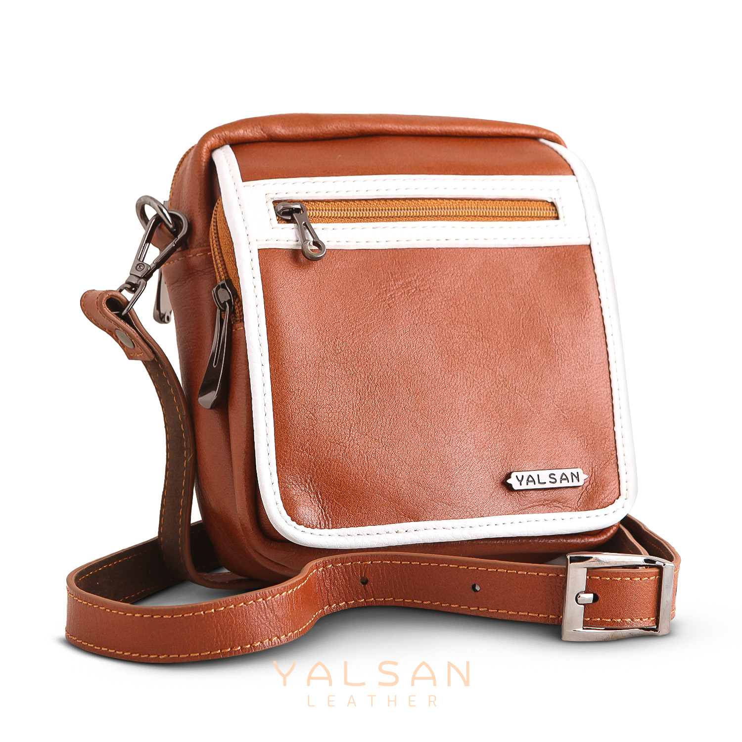 کیف رودوشی مردانه چرم یلسان مدل رهی کد 009-kchk-GF-02