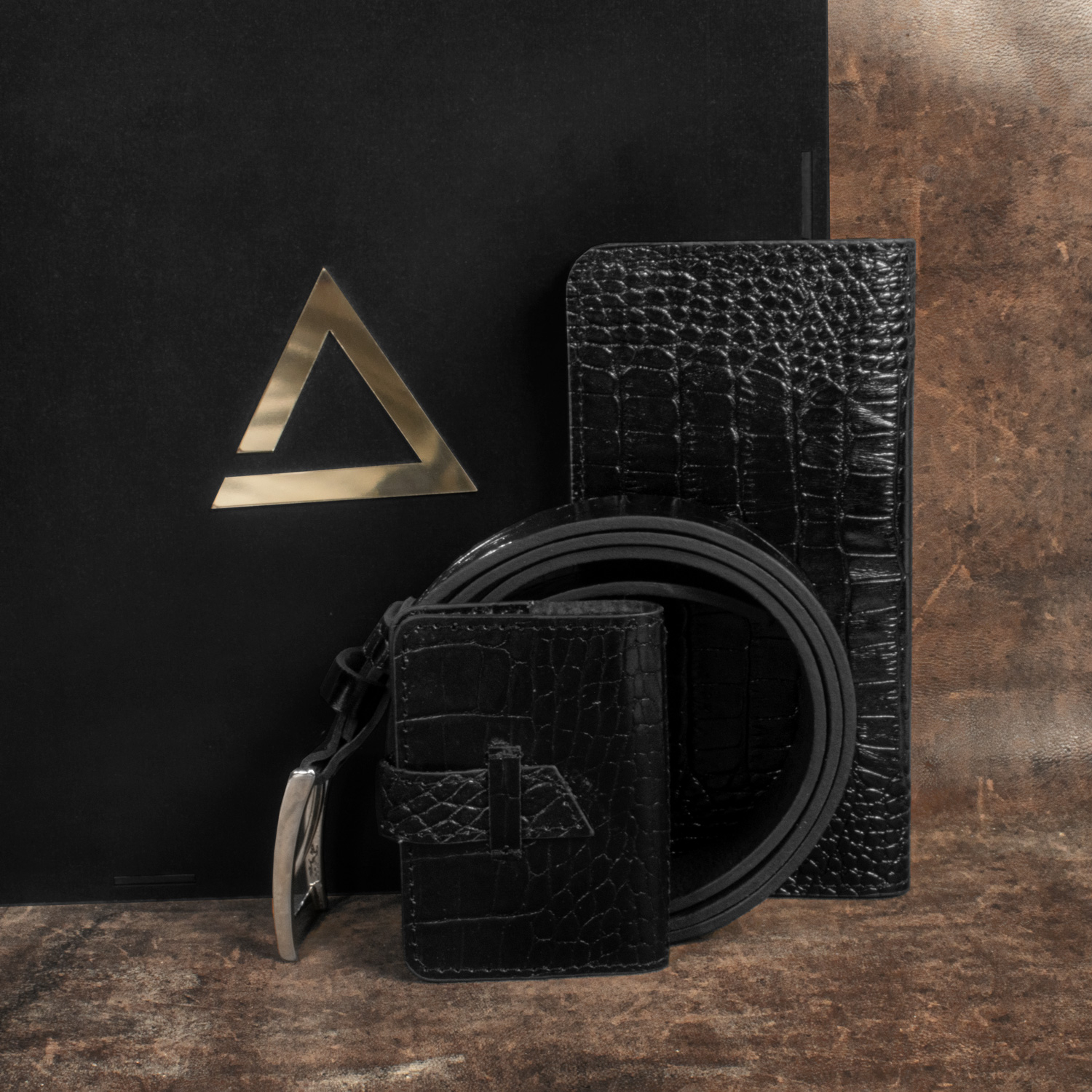 ست هدیه مردانه چرم آراهمراه مدل ASET54