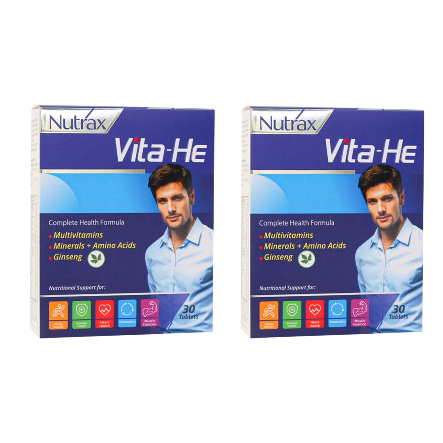 قرص مولتی ویتامین و مینرال ویتا هی نوتراکس دو بسته 30 عددی