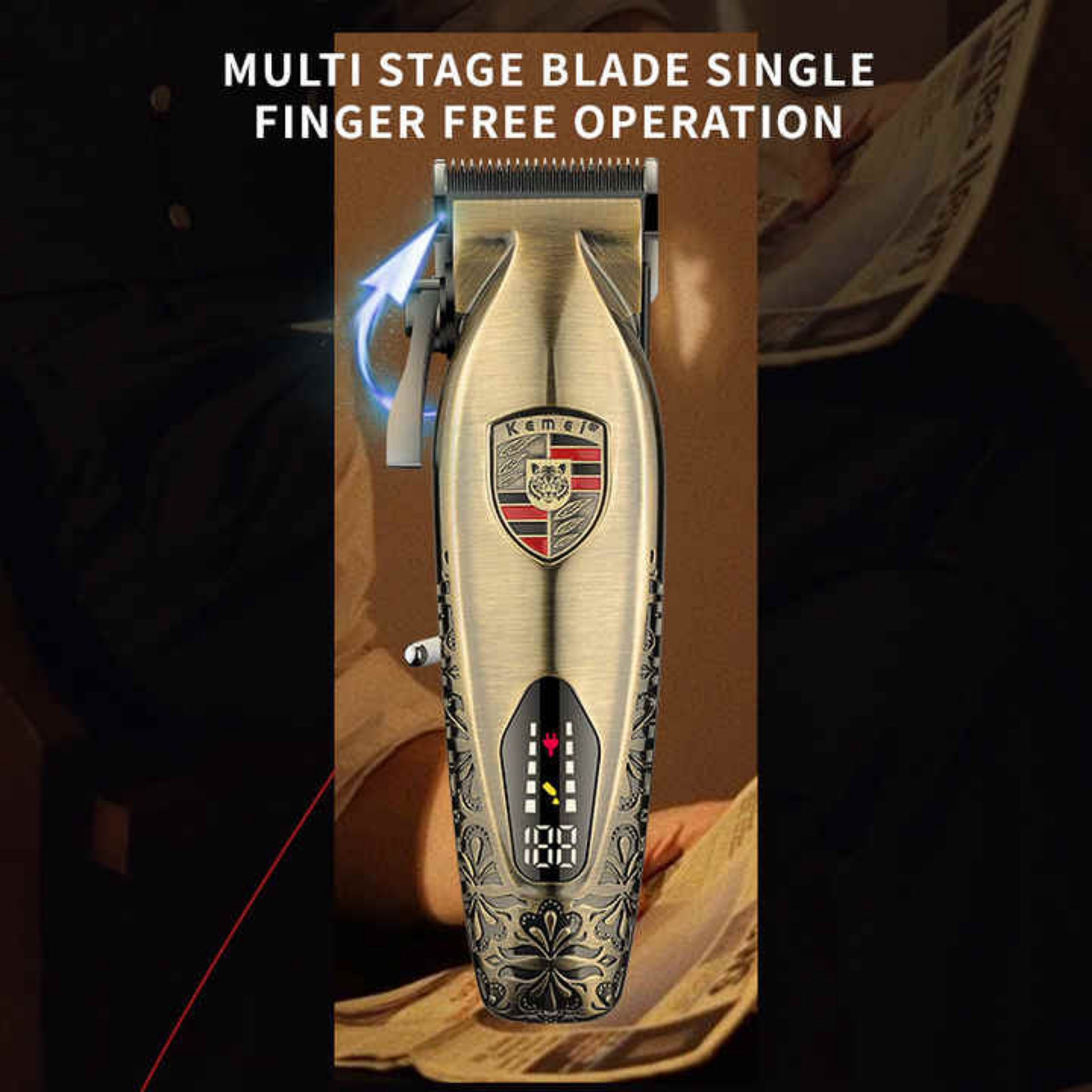 ماشین اصلاح موی سر و صورت کیمی مدل KM-2360 مجموعه 3 عددی