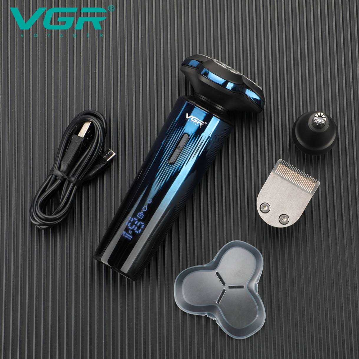 ماشین اصلاح موی سر و صورت شارژی وی جی ار مدل V-303