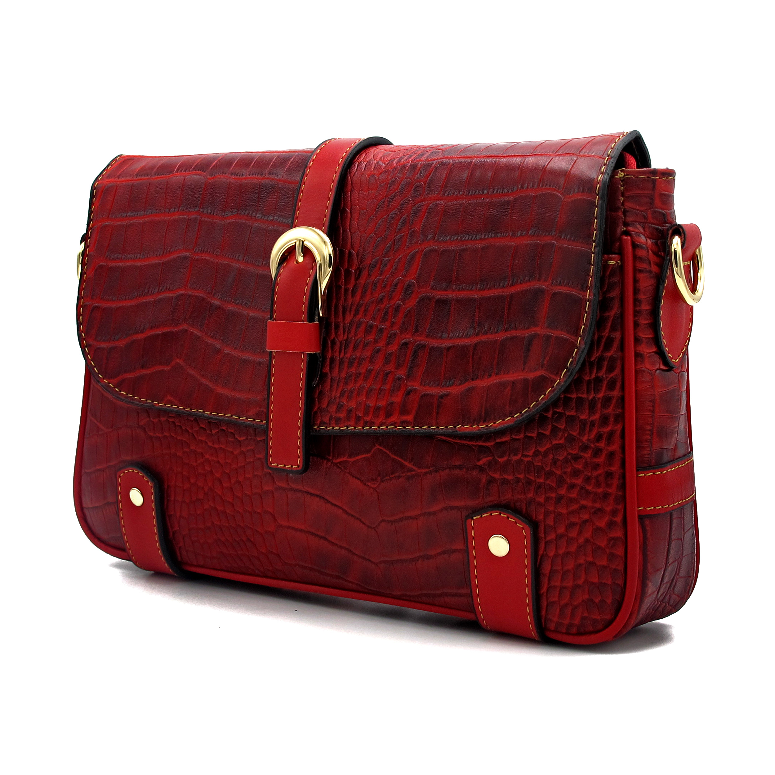 کیف دوشی زنانه مدل چرم طبیعی کد FTH134C