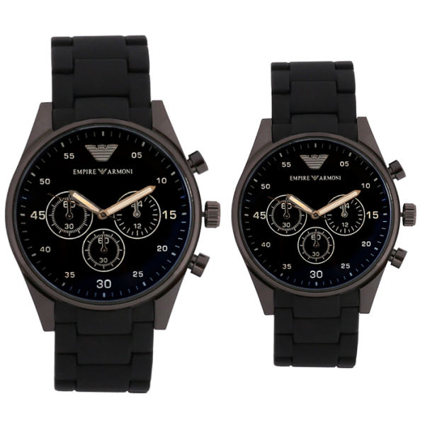 ست ساعت مچی عقربه ای زنانه و مردانه مدل 204