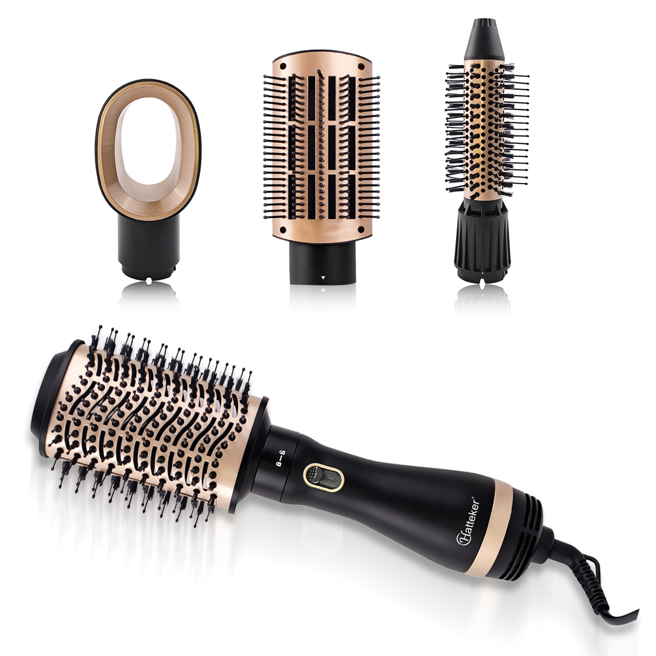 سشوار برس دار حالت دهنده 1000 وات هاتکر مدل HT-300