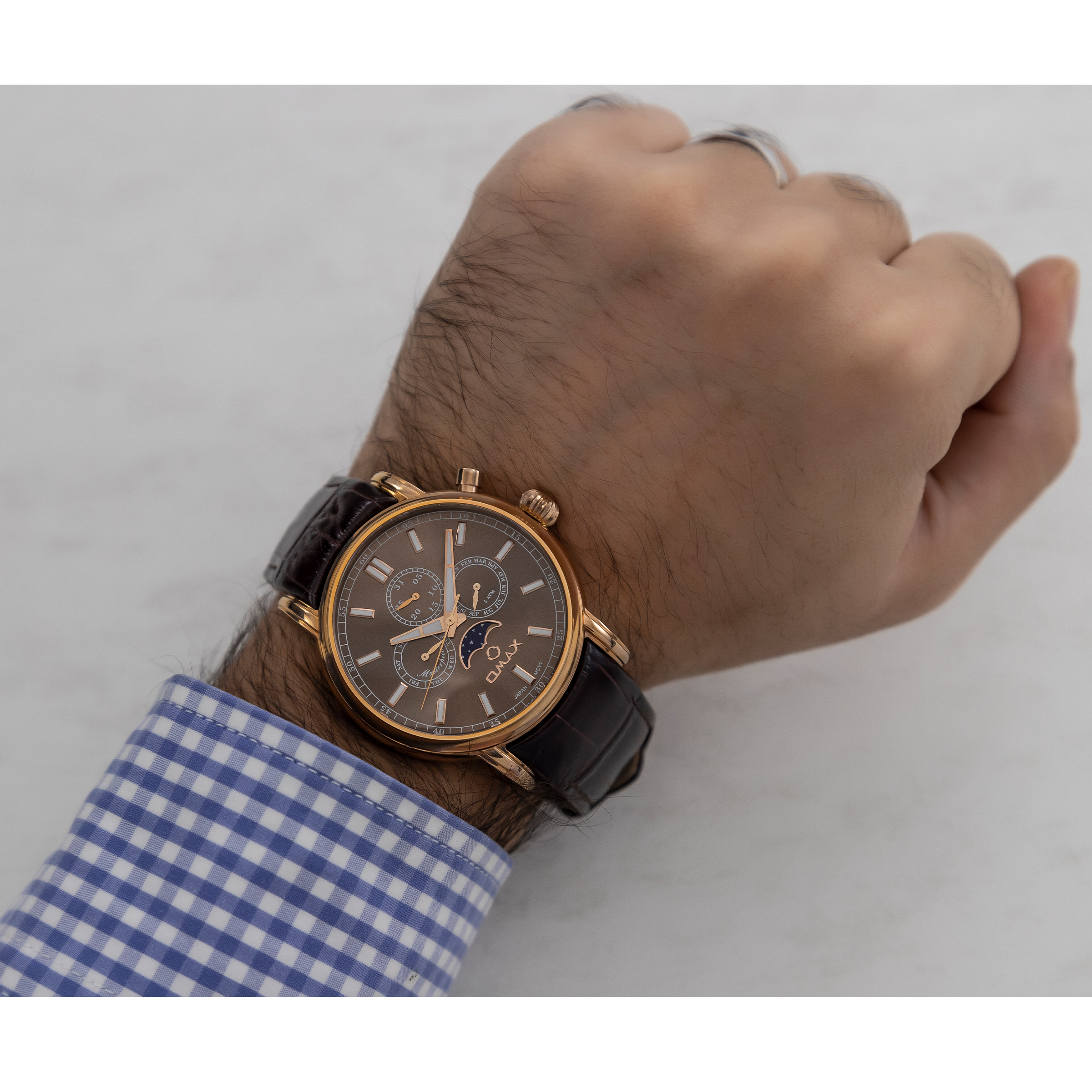 ساعت مچی عقربهای مردانه اوماکس مدل MG32R55IO