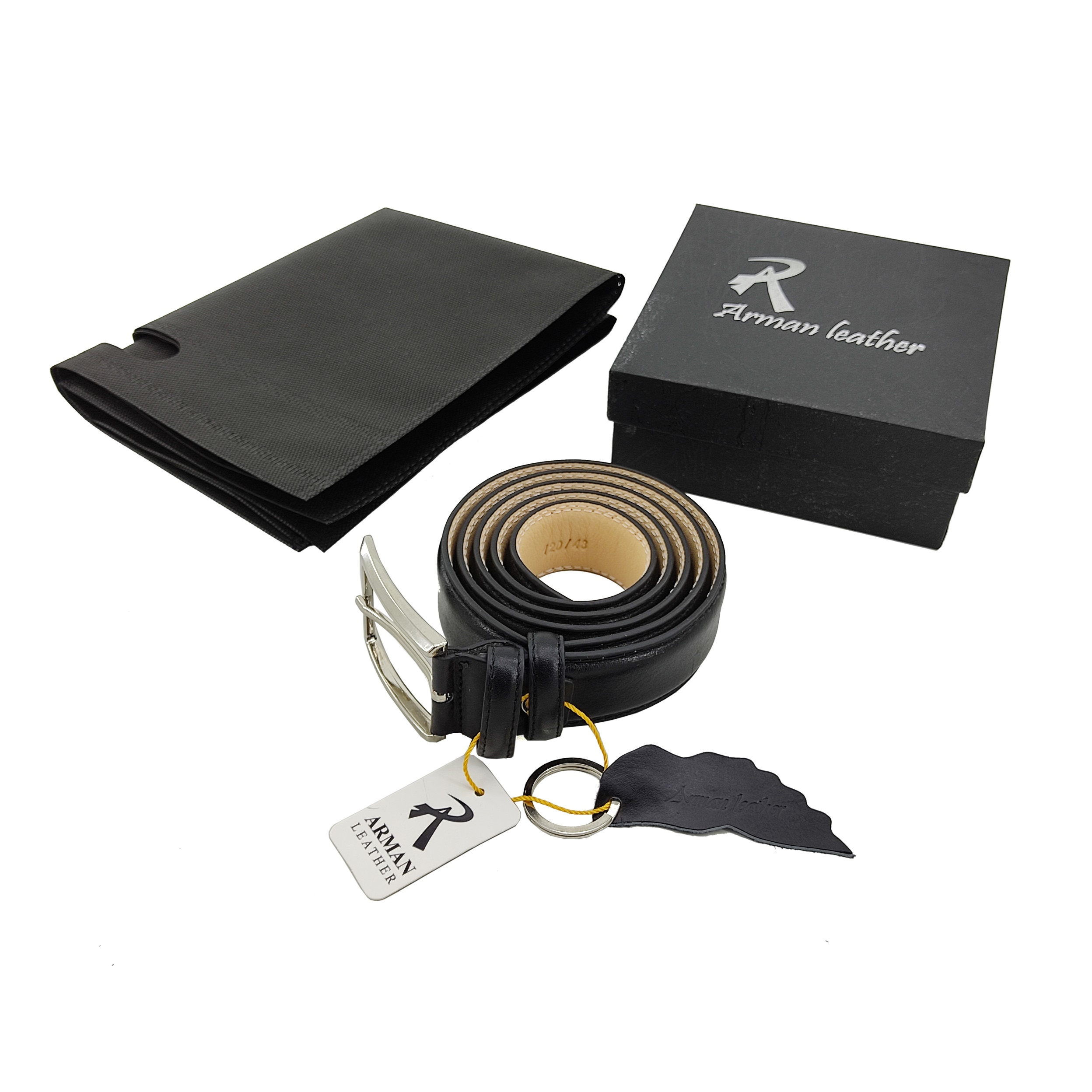 کمربند مردانه چرم آرمان مدل 207