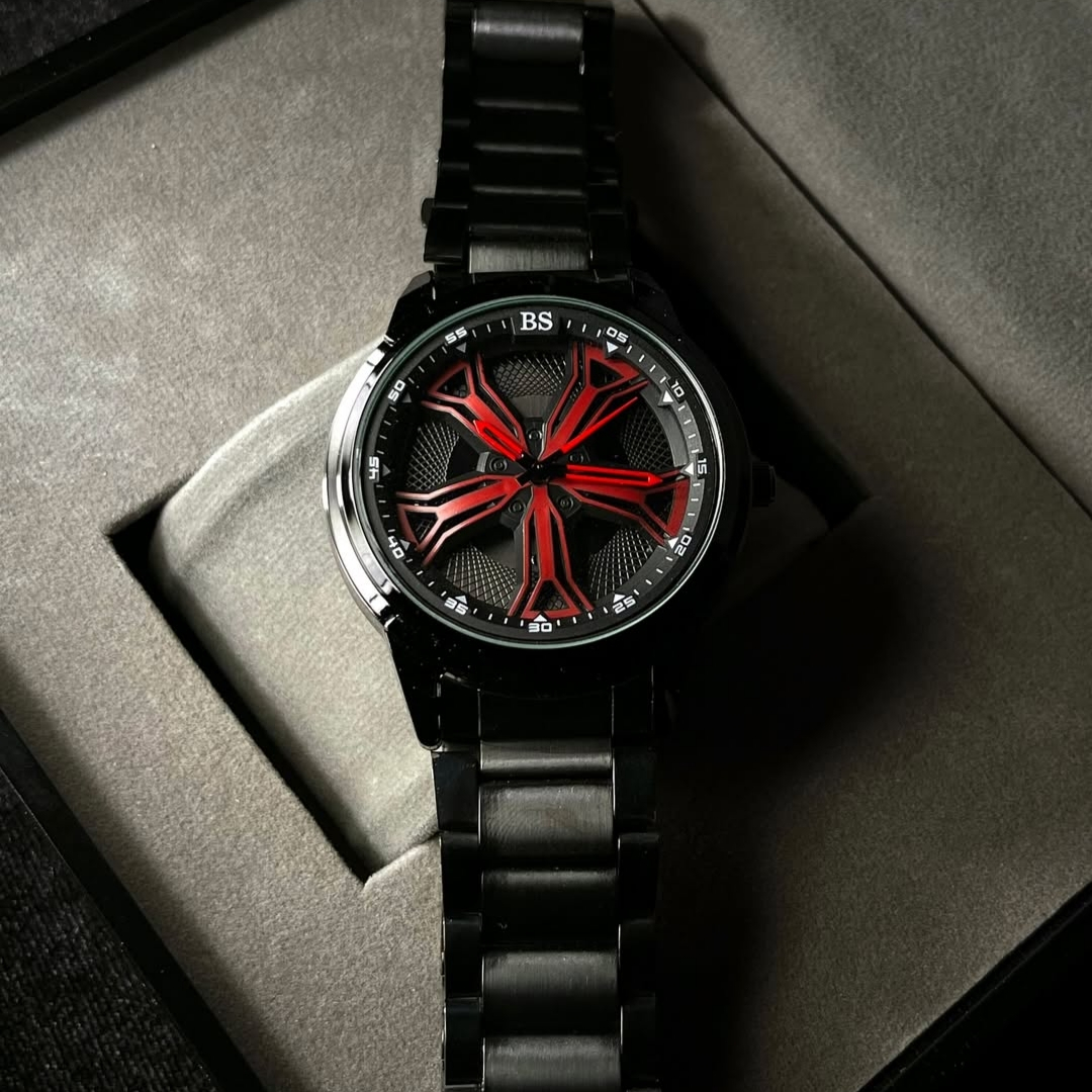 ساعت مچی عقربه‌ای کوارتز مردانه مدل اسپرت صفحه رینگ چرخان کد B3