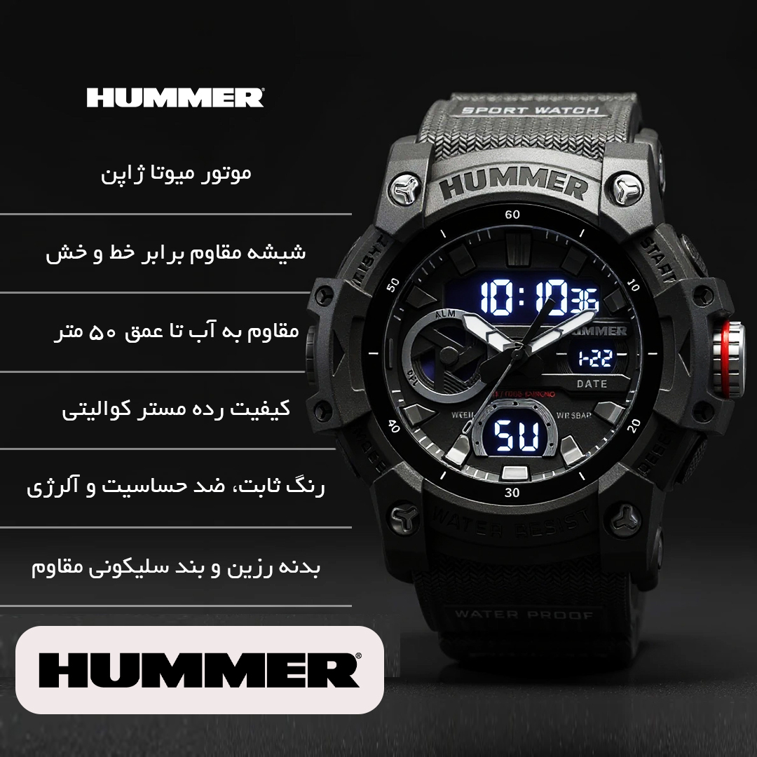 ساعت مچی عقربهای کوارتز مردانه هامر مدل 1440HM-C4