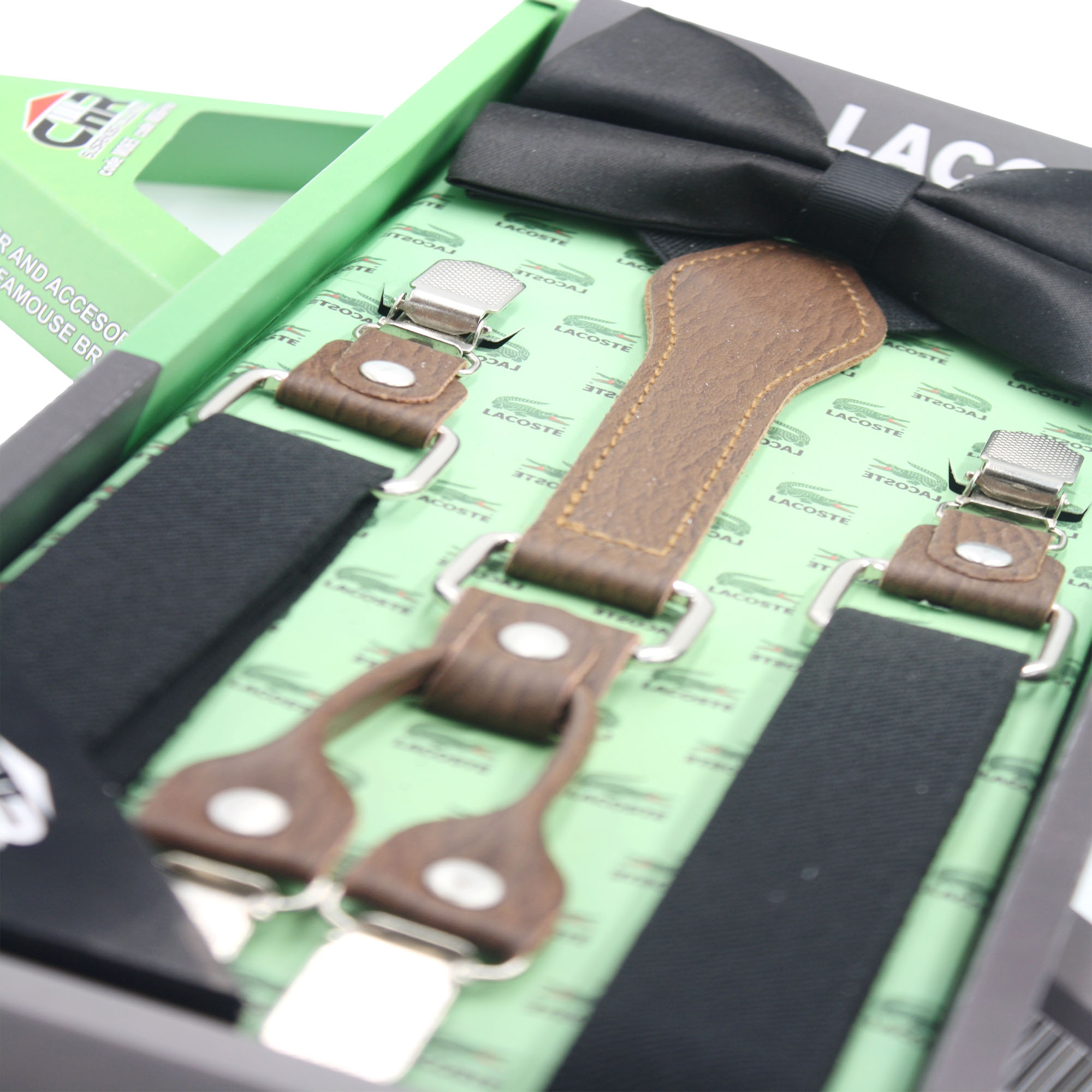 ست ساسبند و پاپیون مردانه سی اچ آر کد M066BKBK