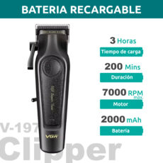 ماشین اصلاح موی سر و صورت شارژی وی جی ار مدل V-197 & 995 مجموعه 2 عددی