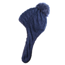 کلاه بافتنی مدل خلبانی پوم دار سام 336