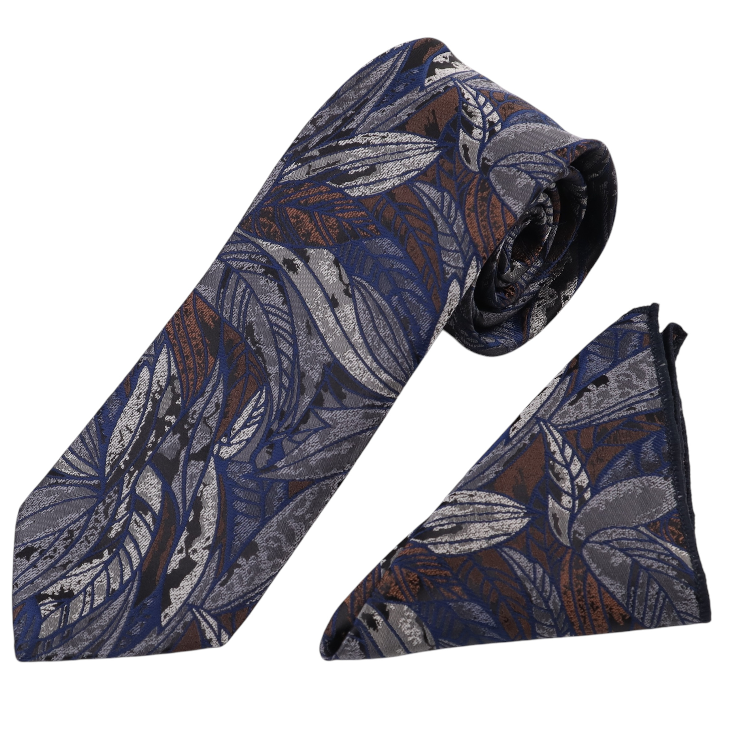 ست کراوات و دستمال جیب مردانه نسن مدل T245