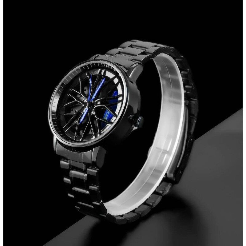 ساعت مچی عقربهای مردانه کوارتز مدل رینگی صفحه متحرک کد 03