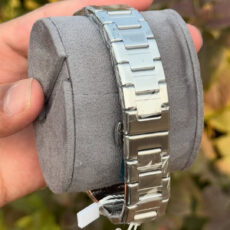 ساعت مچی عقربهای کوارتز مردانه مدل کلاسیک لوکس دیت جاست بند استیل قفل مخفی کد 3