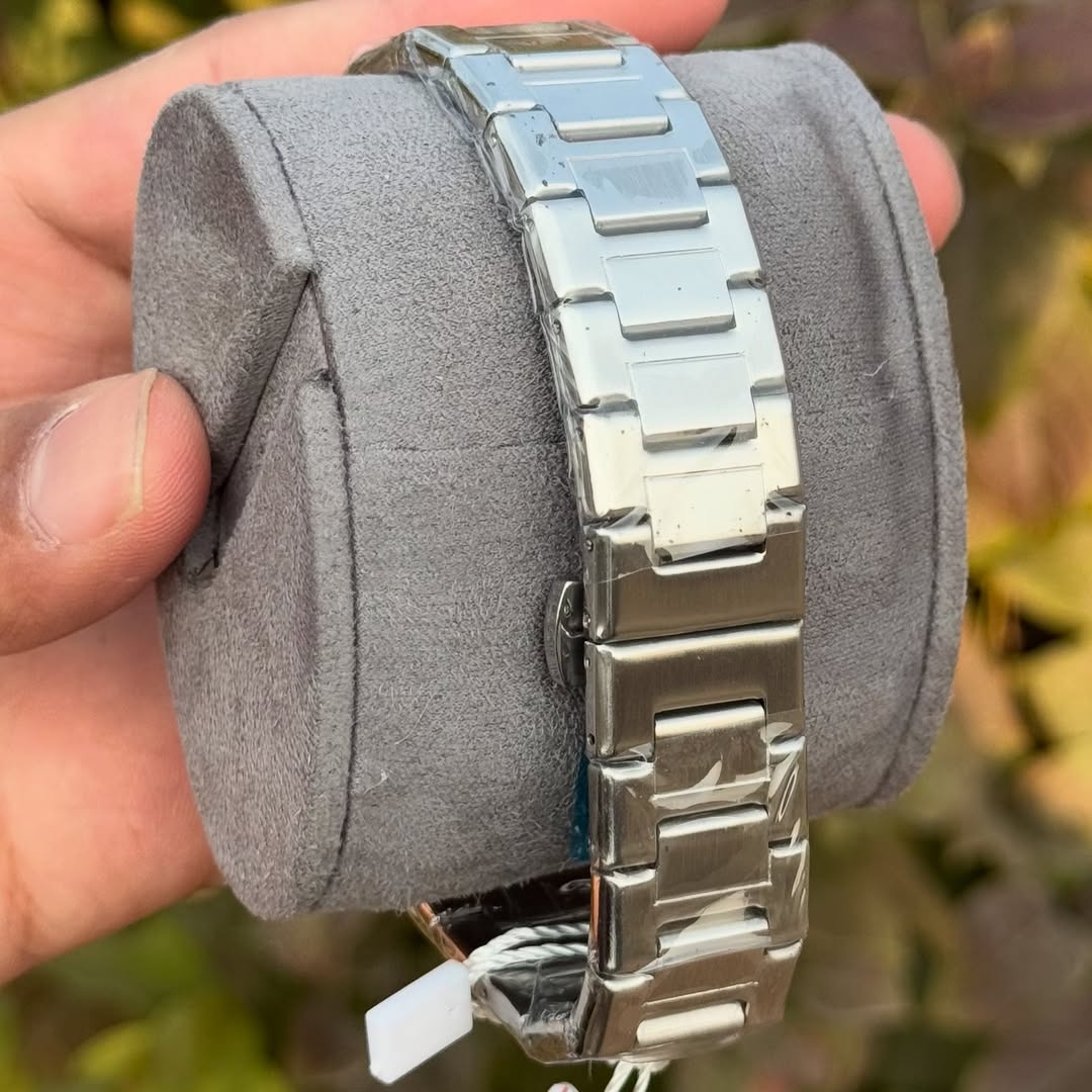 ساعت مچی عقربهای کوارتز مردانه مدل کلاسیک لوکس دیت جاست بند استیل قفل مخفی کد 3