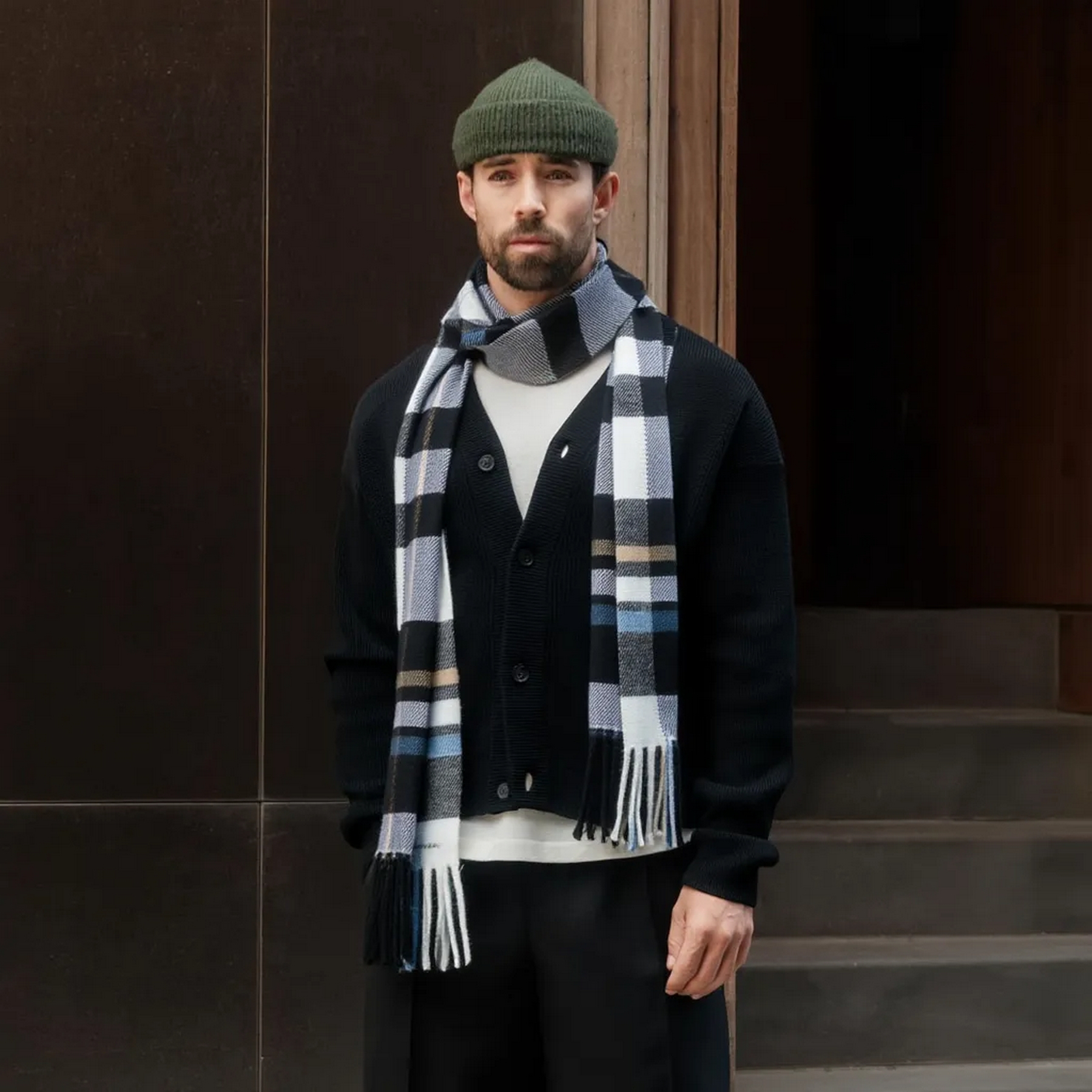 شال گردن مردانه مدل اکریلیک کد KT 384