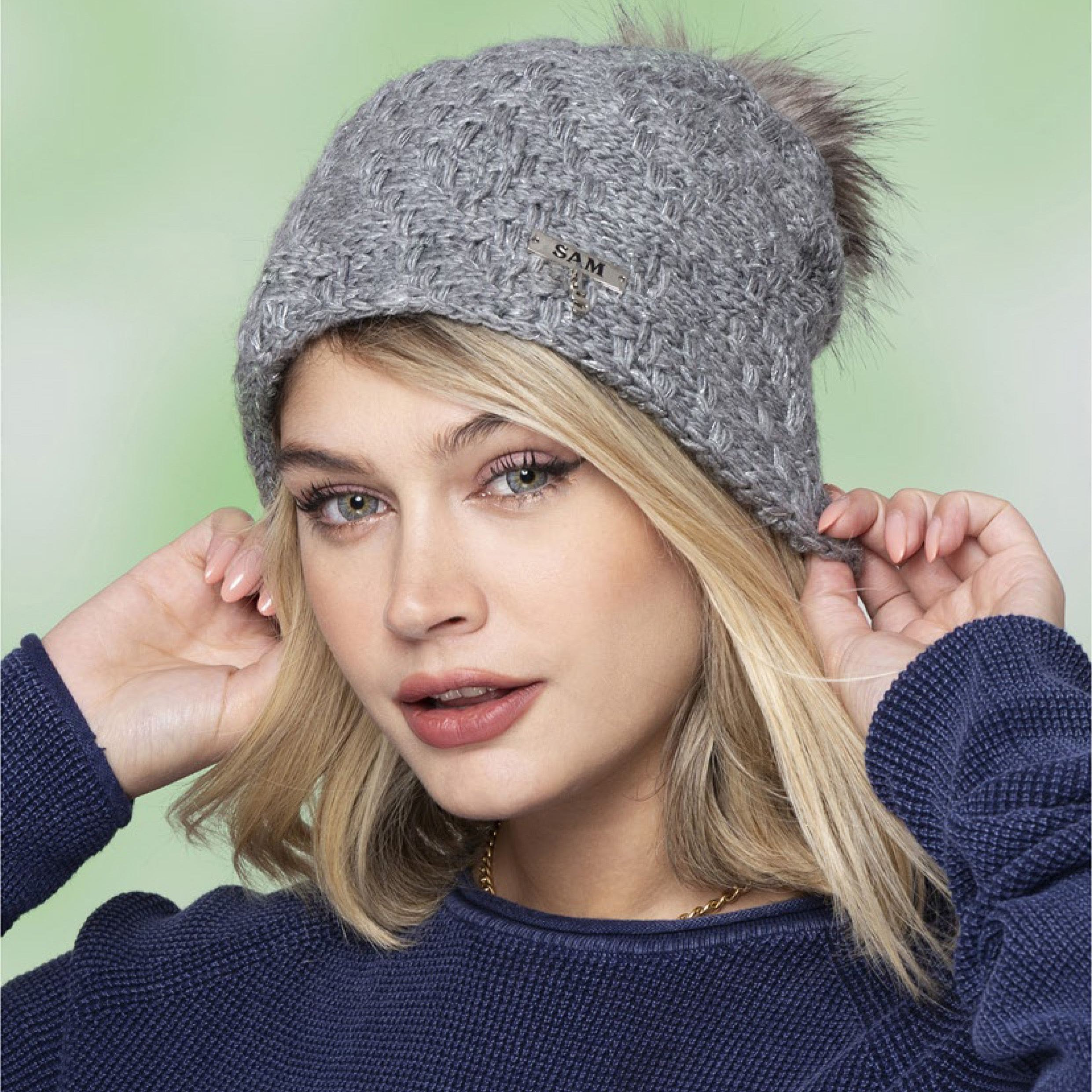 کلاه بافتنی سام مدل 449 داخل خز