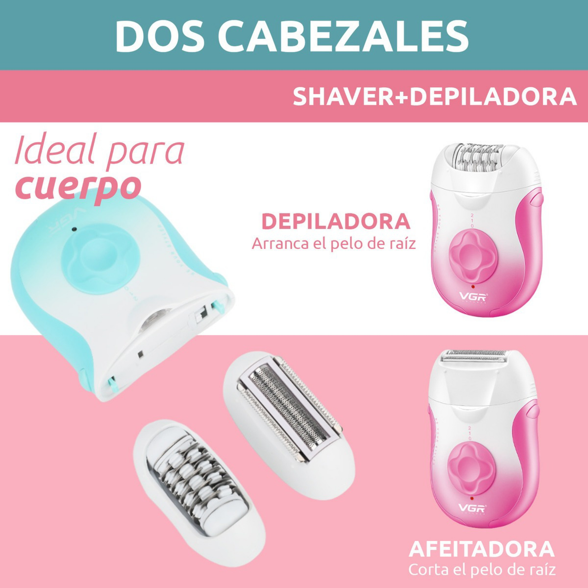 اپیلاتور وی جی ار مدل v-727