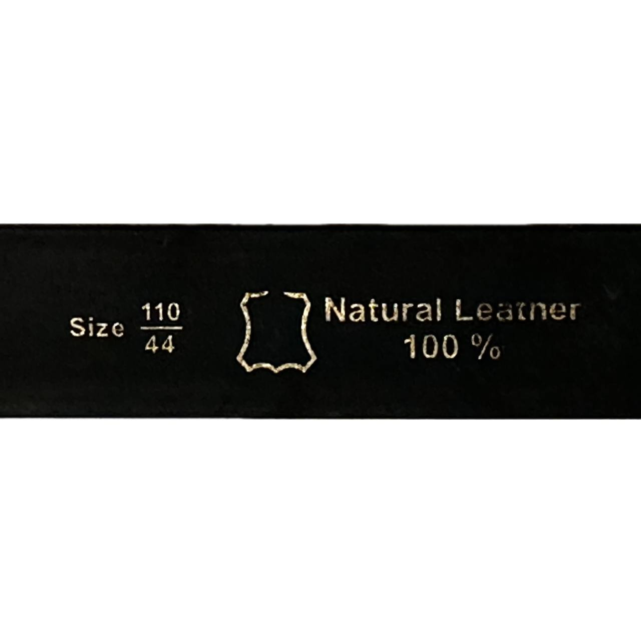 کمربند مردانه مدل چرم طبیعی سگک ریلی 009