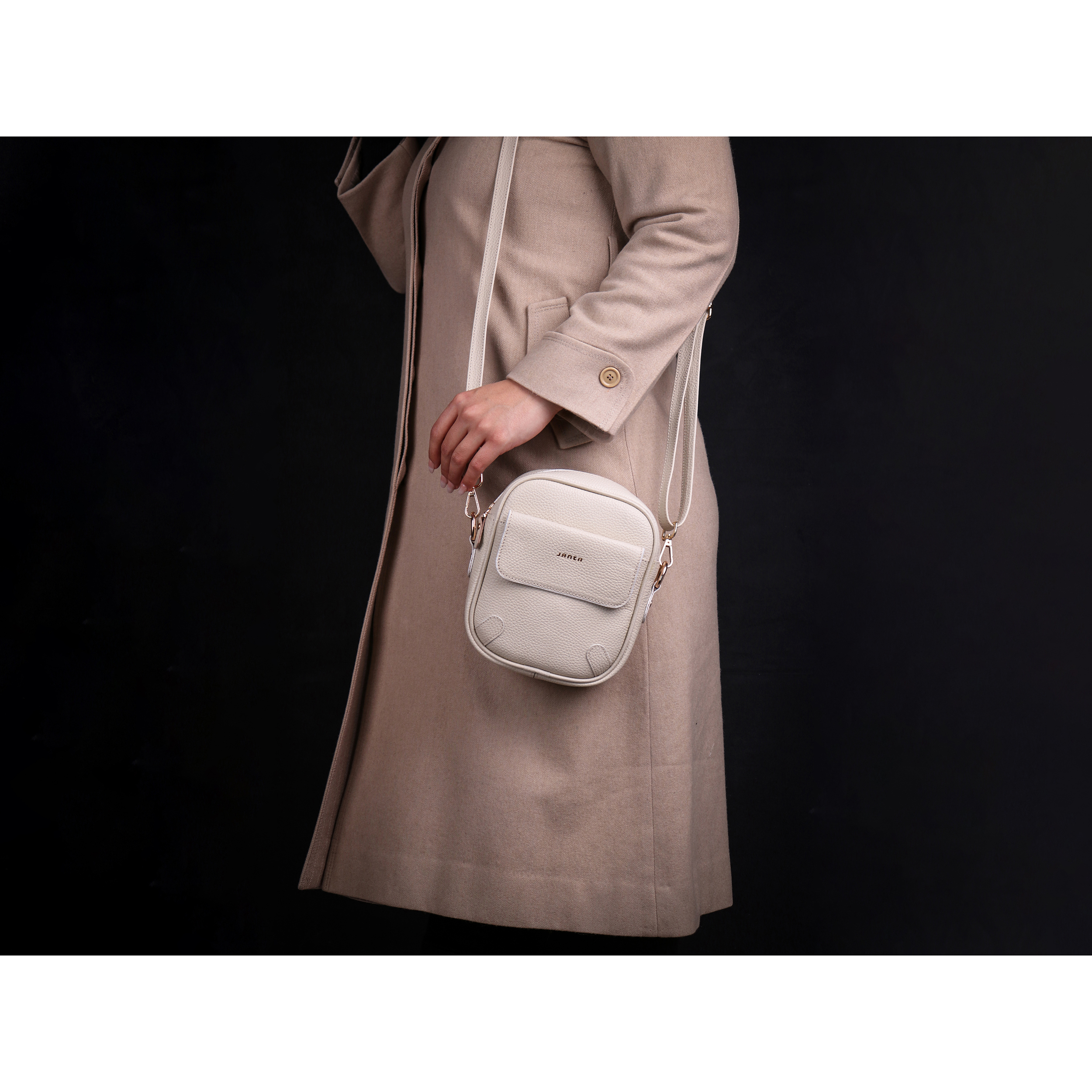 کیف رودوشی چرم جانتا مدل D078