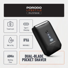 ماشین اصلاح موی صورت شارژی پرودو مدل ‎PDLFST128BK