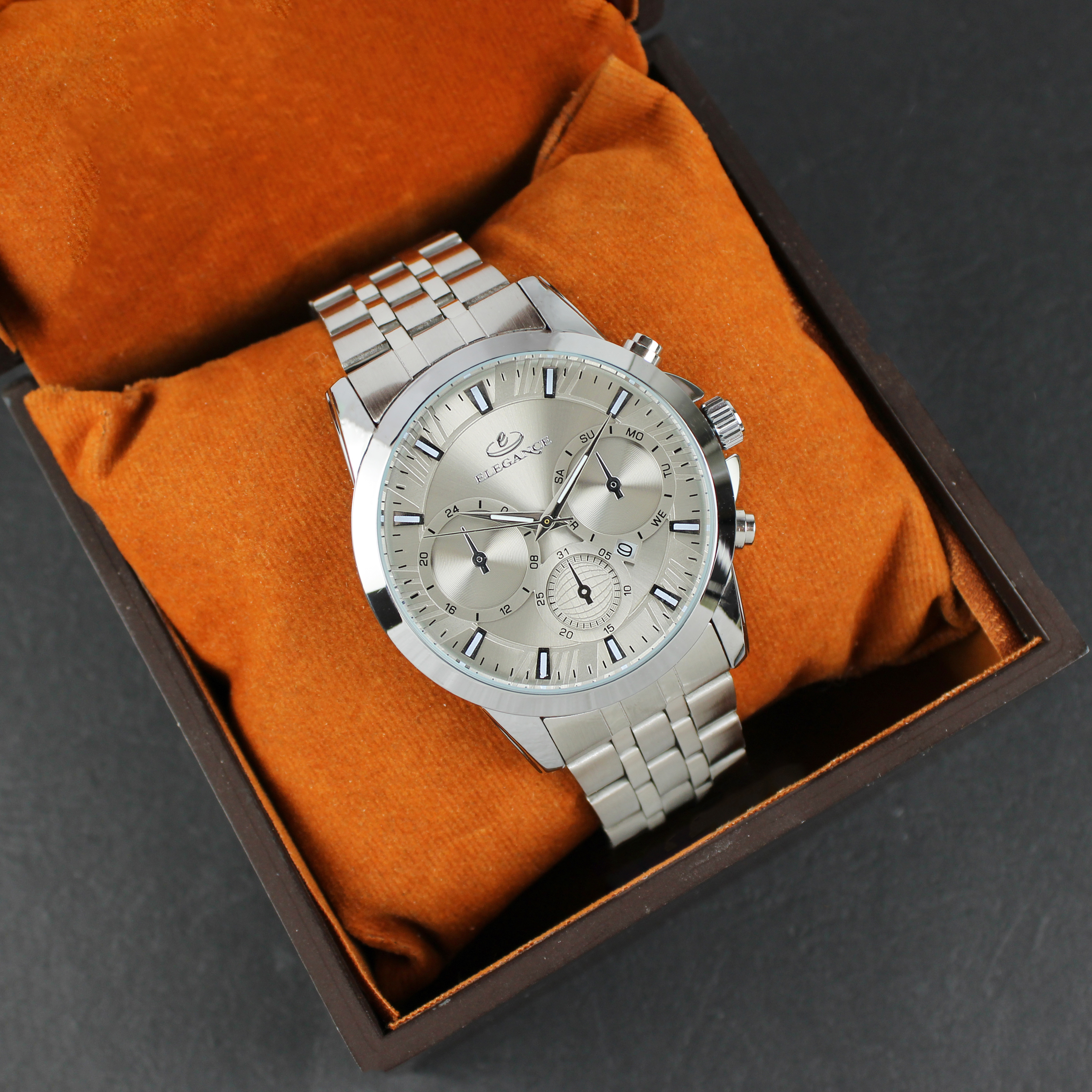 ساعت مچی عقربه‌ای کوارتز مردانه الگانس مدل EMSNJ7430