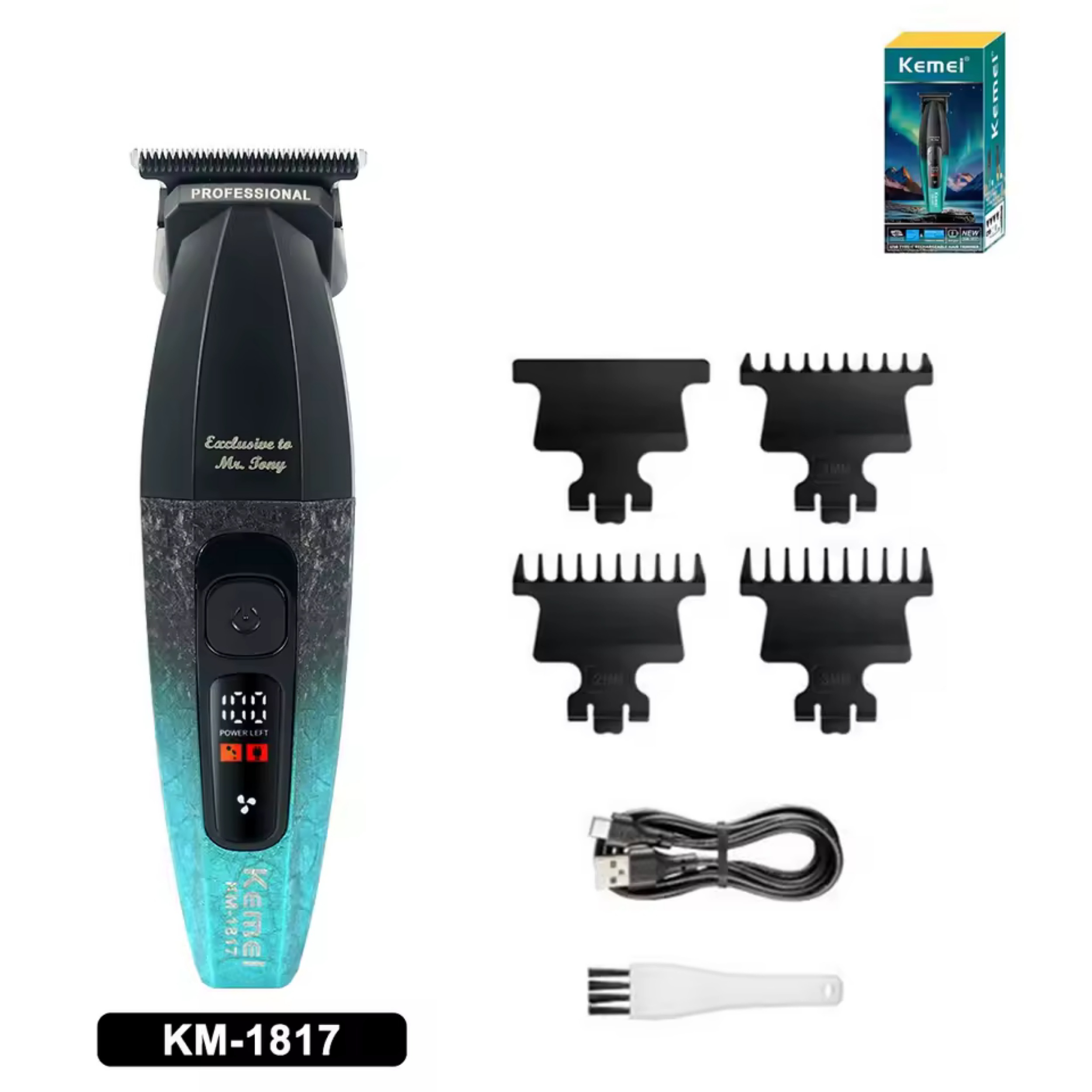 ماشین اصلاح موی سر و صورت شارژی کیمی مدل km-1817