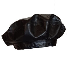 کلاه برت مدل هددار ساده چرمی 56-54