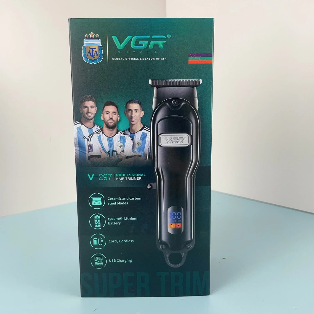 ماشین اصلاح موی سر و صورت شارژی وی جی ار مدل V-297