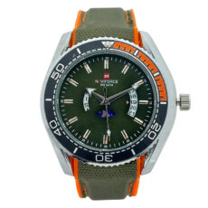 ساعت مچی عقربه‌ای کوارتز مردانه نیوی فورس مدل دو تاریخه کد NF9724-GR.GR.OG