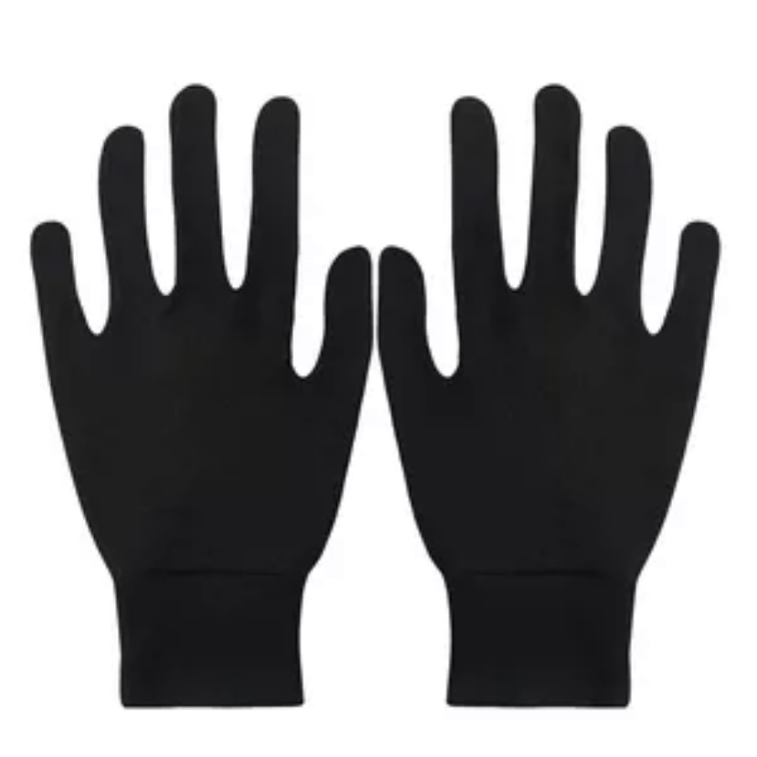 دستکش طاها طب مدل نخی مچ دار کد 5291-3 بسته 6 عددی