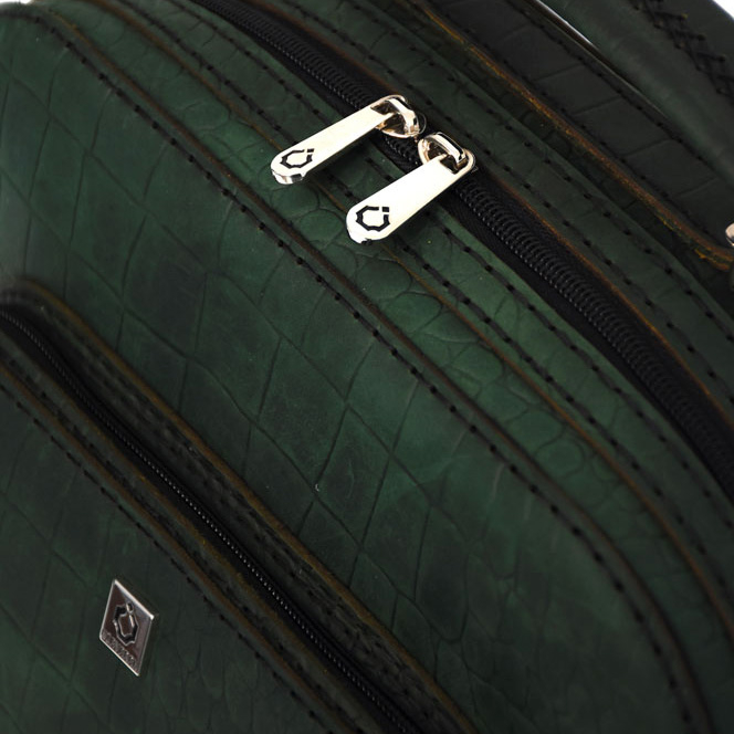 کوله پشتی چرم نیاوران مدل ژینا طرح سنگی