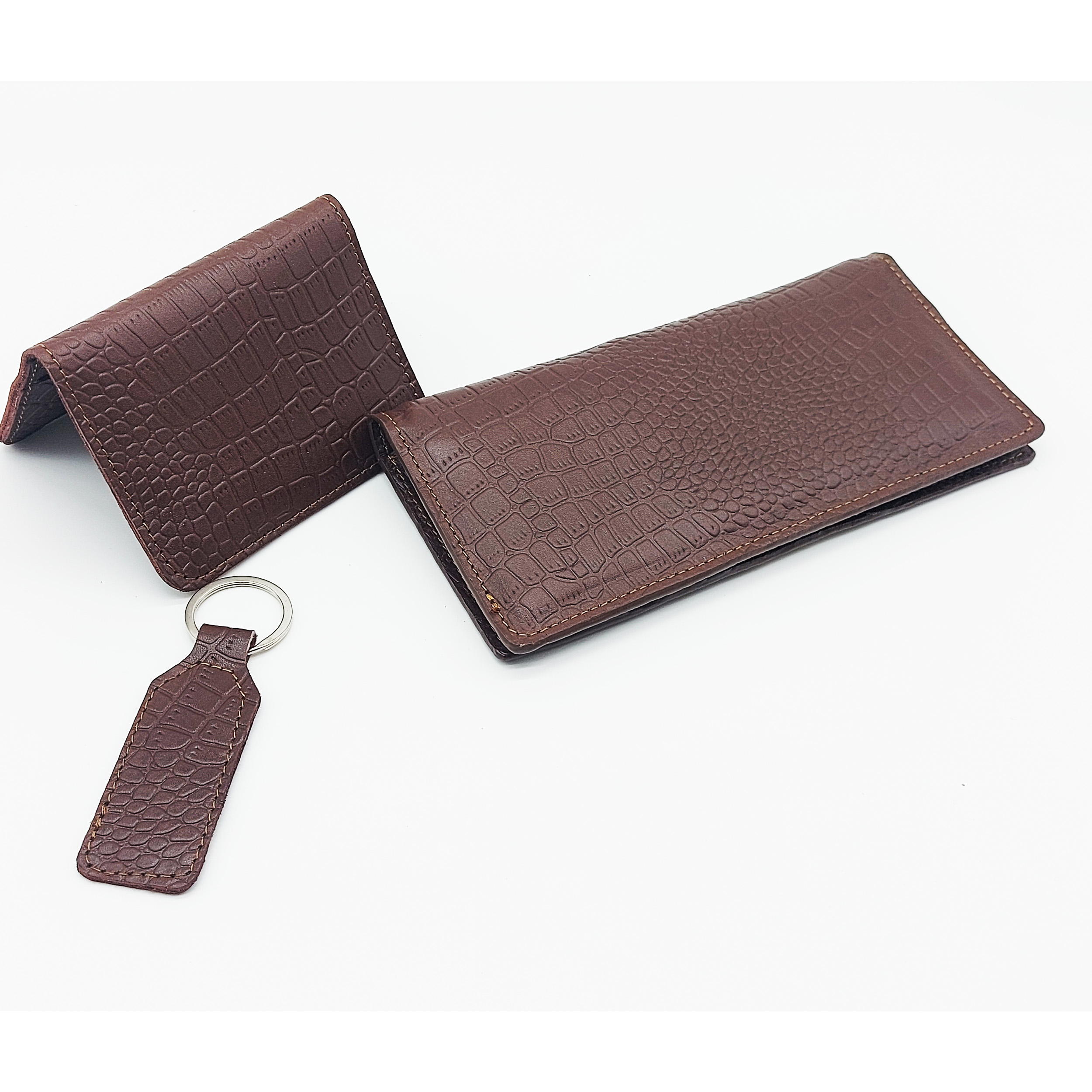 ست هدیه مردانه زیگزا مدل چرم طبیعی B04