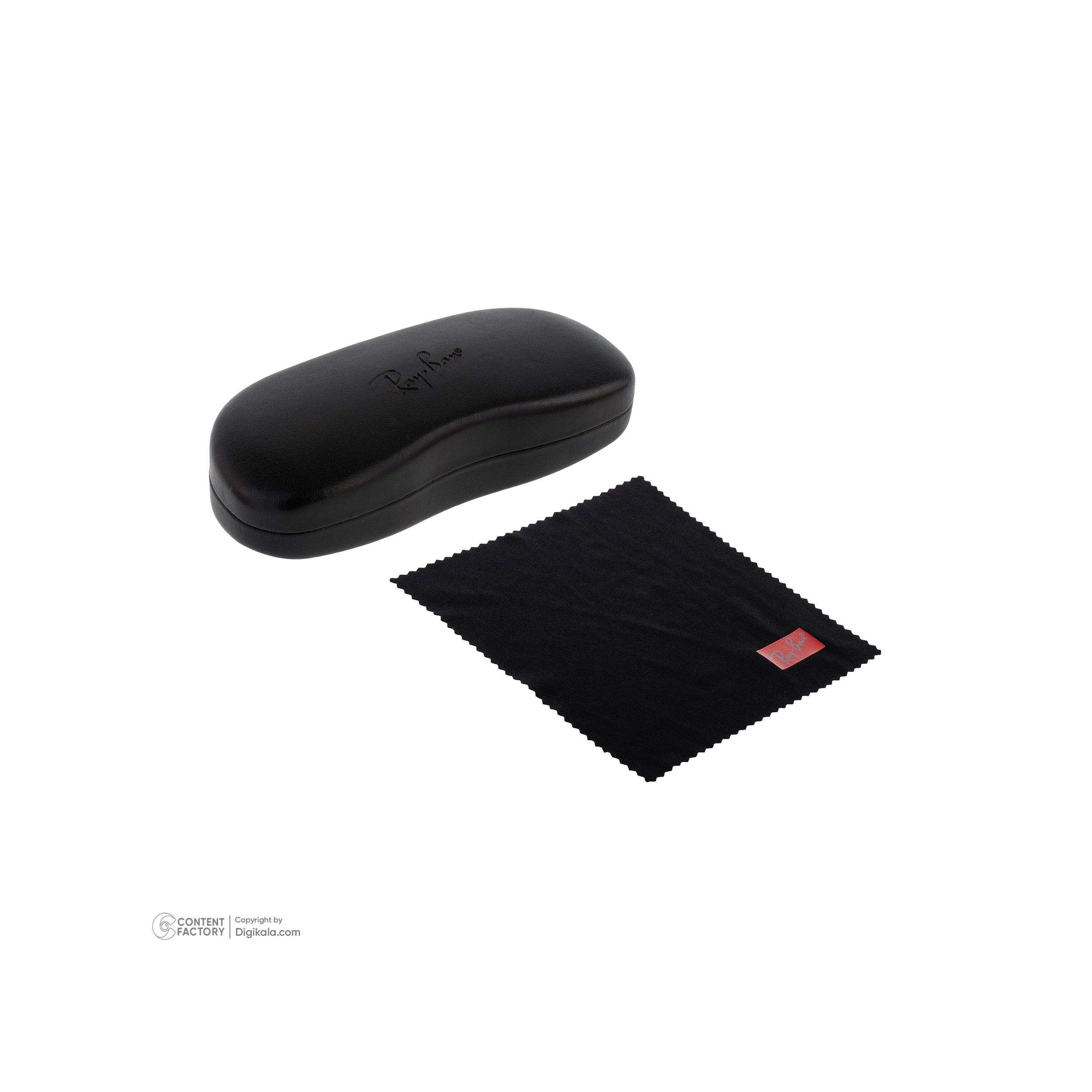فریم عینک طبی مربعی ری بن مدل 0RX5353-2000-52 مناسب برای صورت بیضی، قلب و گرد