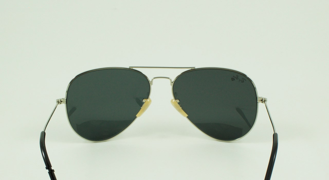 عینک آفتابی خلبانی مدل Aviator Large Metal Silver Grey