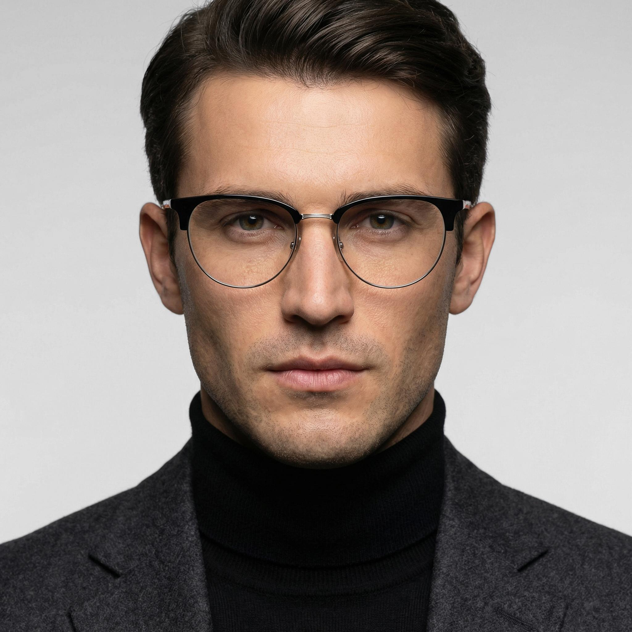 فریم عینک طبی کلاب مستر (Clubmaster) ری بن مدل 0RX6396-2932 مناسب برای صورت گرد، لوزی و مربع