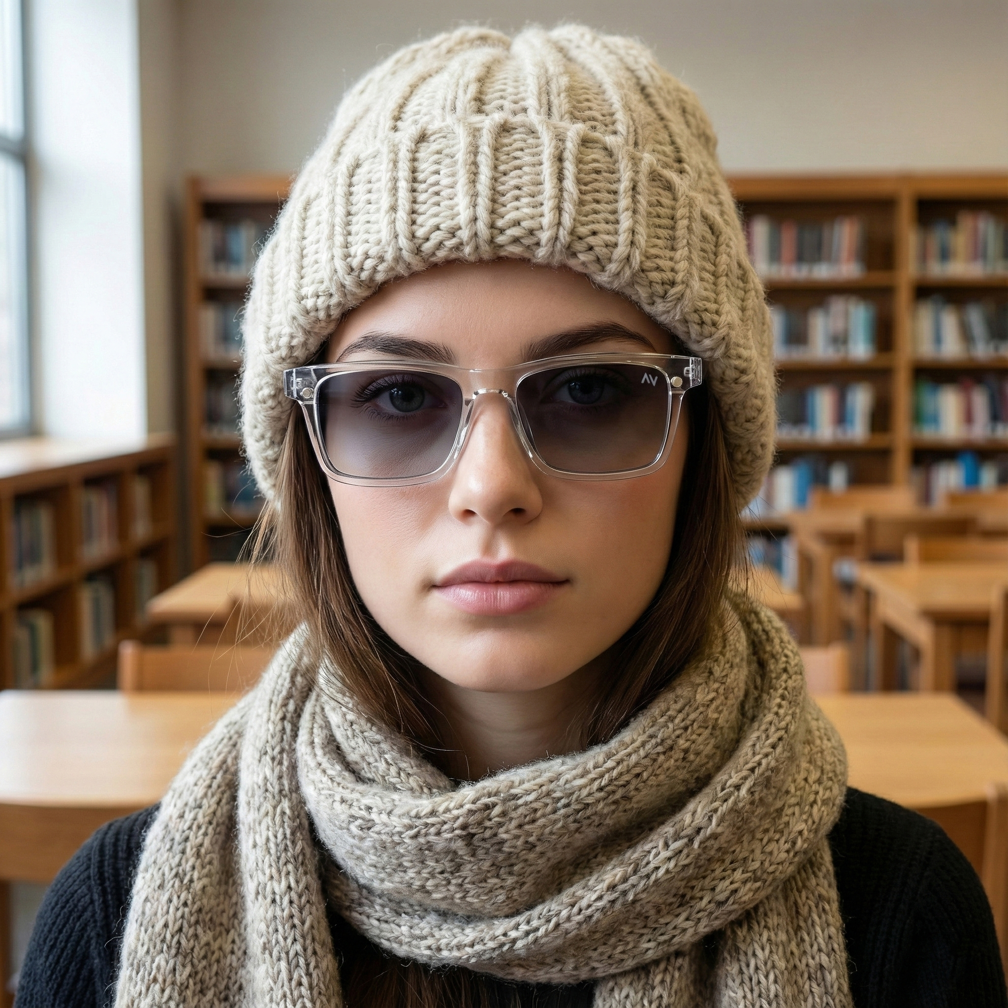 فریم عینک طبی آلبرت وگ مدل CG7703C26P120 Polarized Double Switch مناسب برای انواع صورت به همراه کاور آفتابی