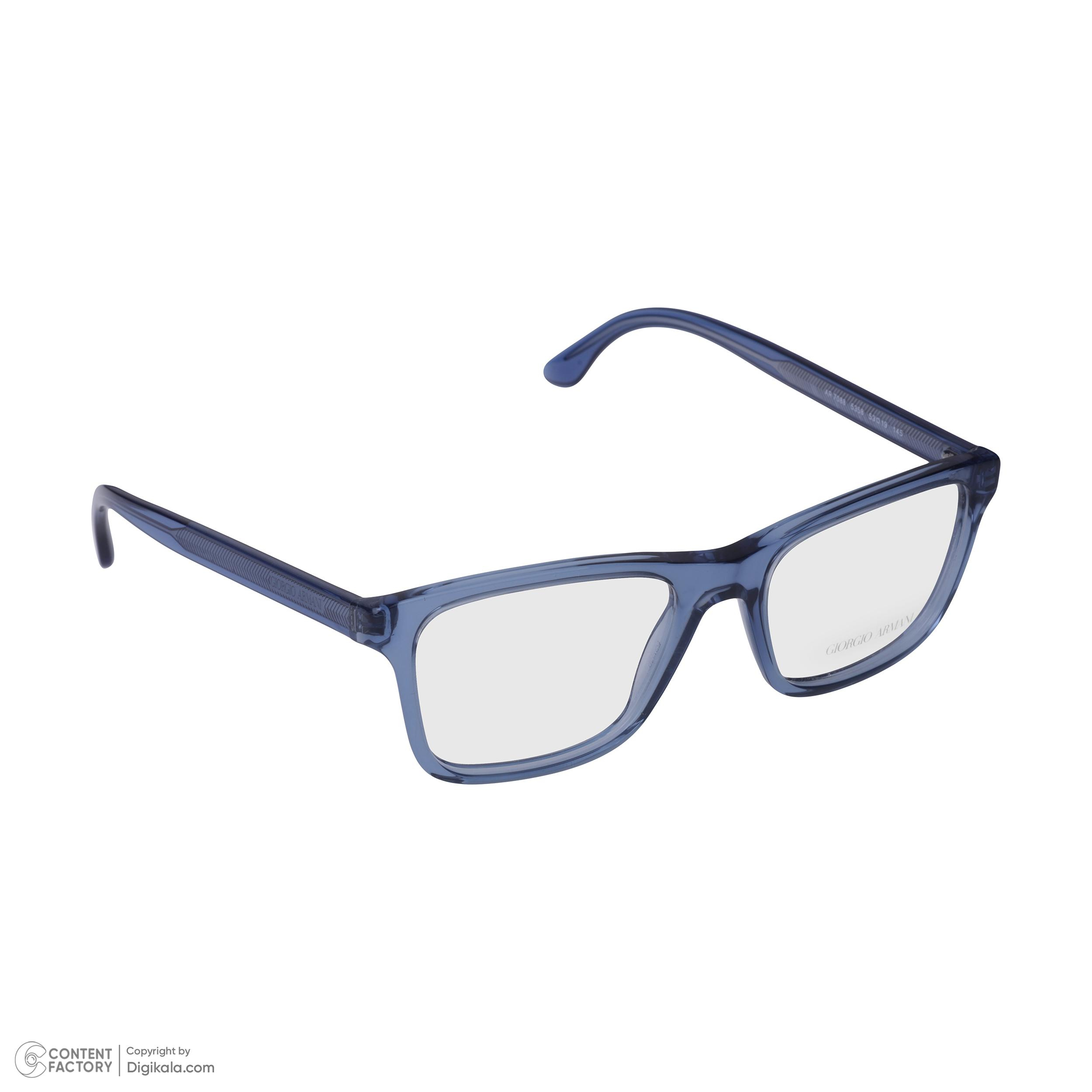 فریم عینک طبی ویفرر (Wayfarer) مردانه جورجیو آرمانی مدل 0AR7088-5358-53 مناسب برای صورت مستطیل، مربع، قلب و بیضی