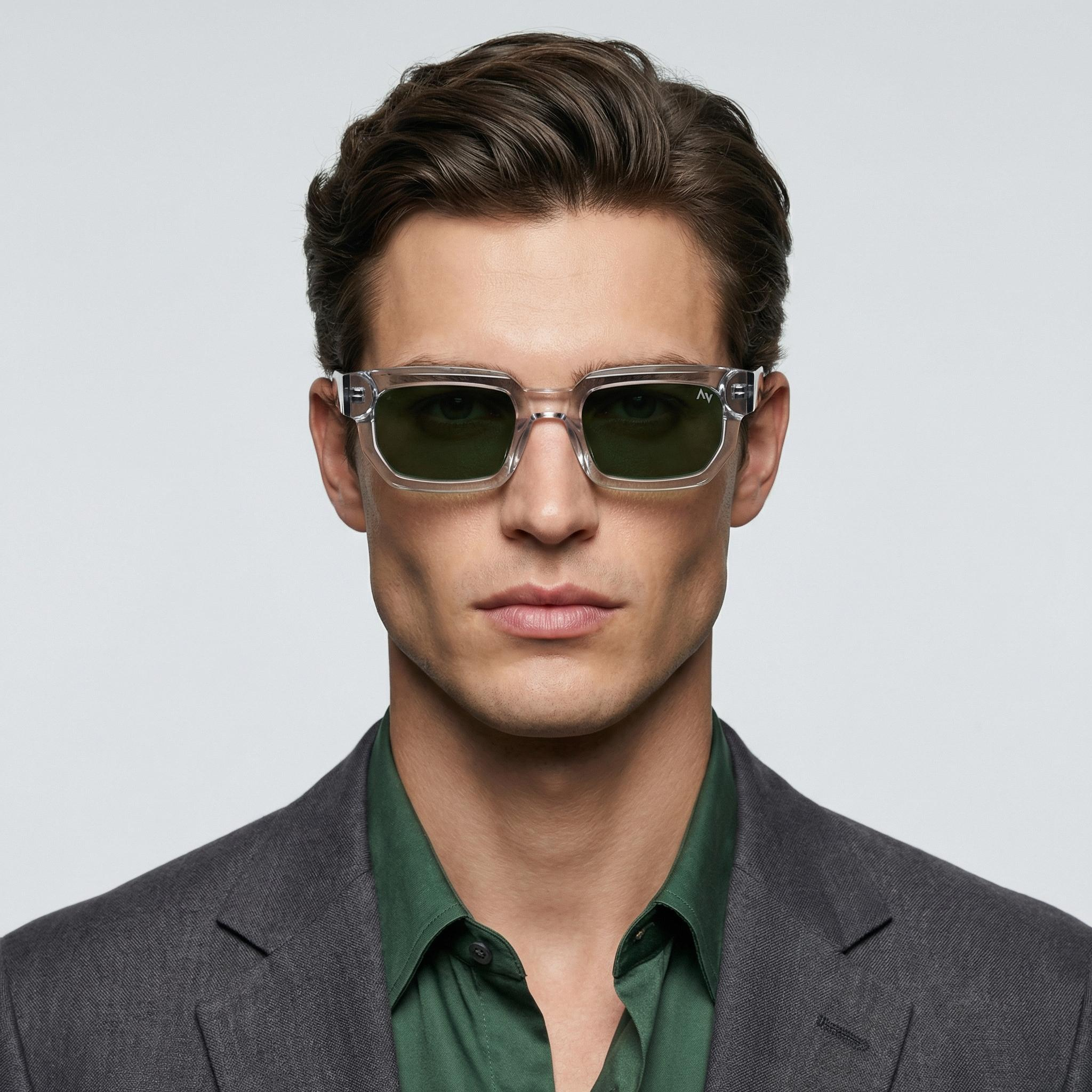 عینک آفتابی مستطیلی آلبرت وگ مدل S32129C3 Acetate Avantgarde Visionary
