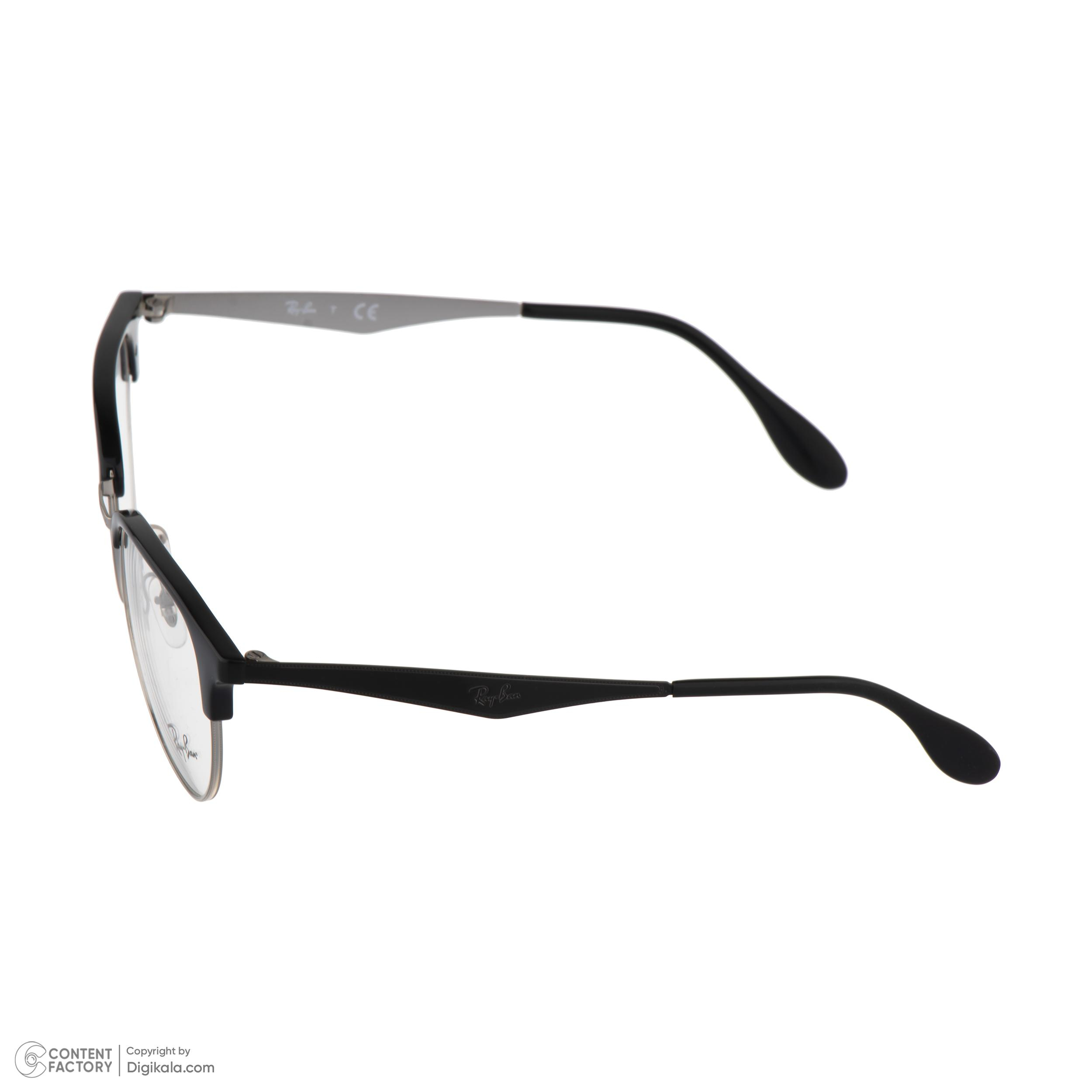 فریم عینک طبی کلاب مستر (Clubmaster) ری بن مدل 0RX6396-2932 مناسب برای صورت گرد، لوزی و مربع