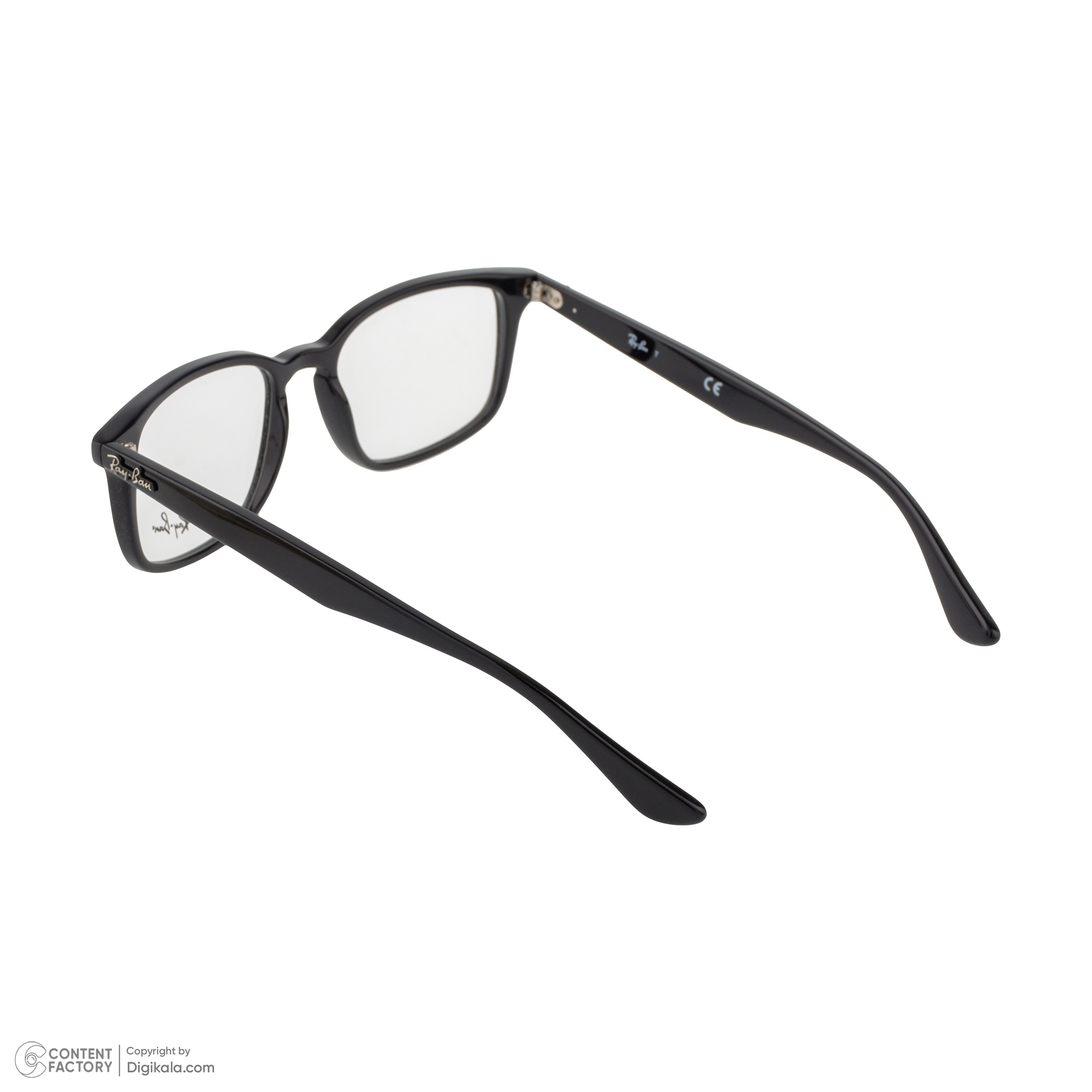 فریم عینک طبی مربعی ری بن مدل 0RX5353-2000-52 مناسب برای صورت بیضی، قلب و گرد