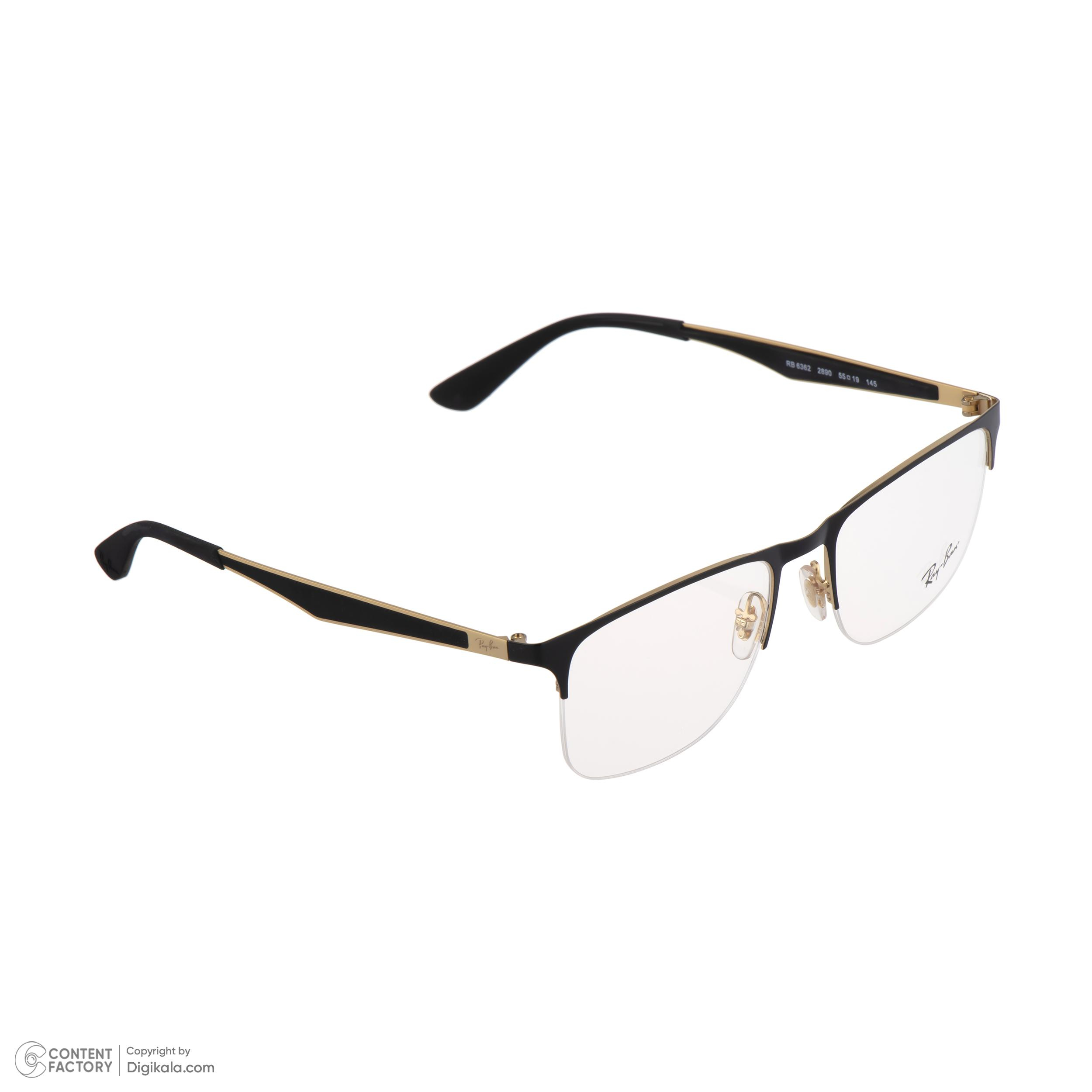 فریم عینک طبی کلاب مستر (Clubmaster) ری بن مدل 0RX6362-2890 مناسب برای صورت بیضی، مثلث، مربع و مستطیل