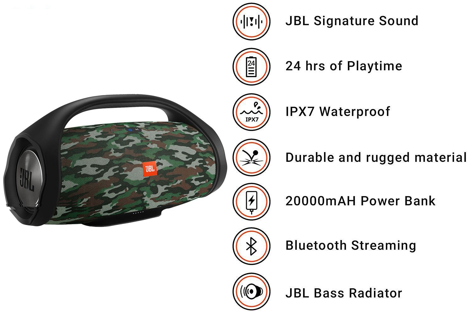 اسپیکر بلوتوثی قابل حمل جی بی ال مدل BoomBox Special Edition