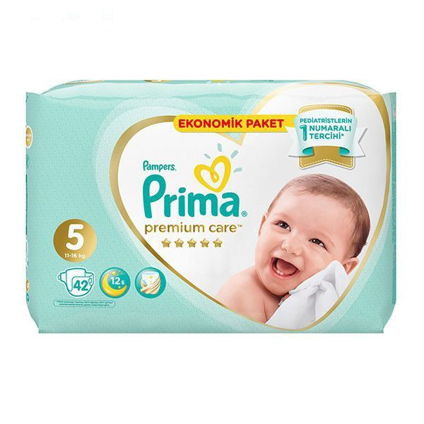 پوشک پریما مدل Sh896 سایز 5 بسته 42 عددی